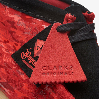 Wallabee Boot Red Camouflage