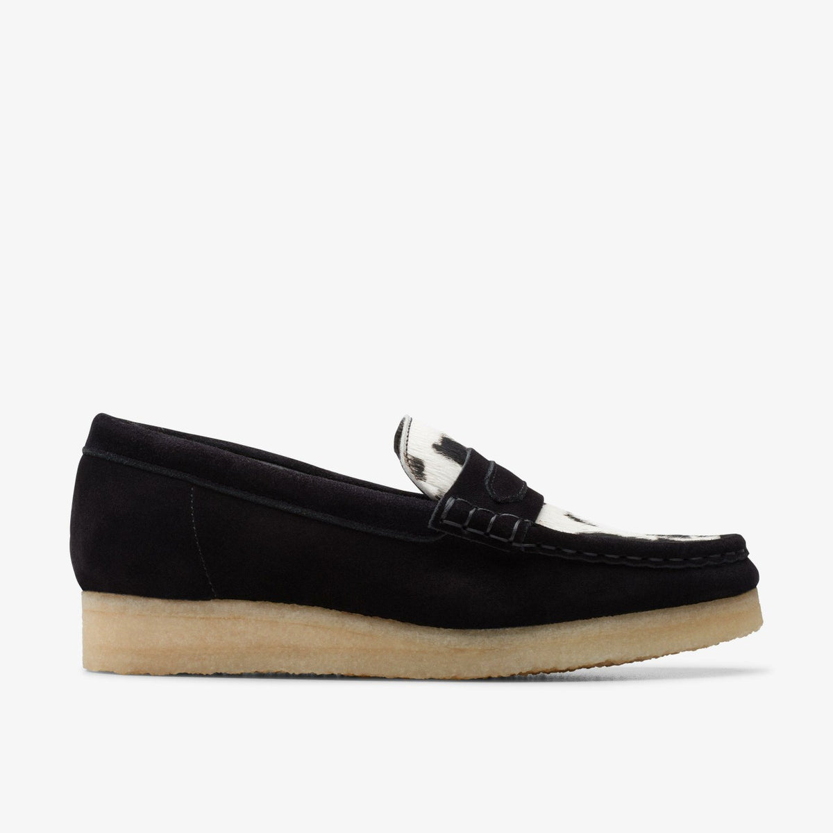 Wallabee Loafer Cow Print HairOn