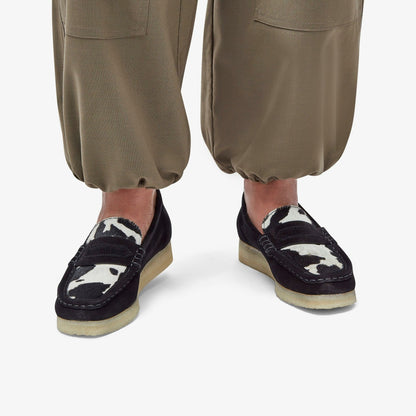 Wallabee Loafer Cow Print HairOn