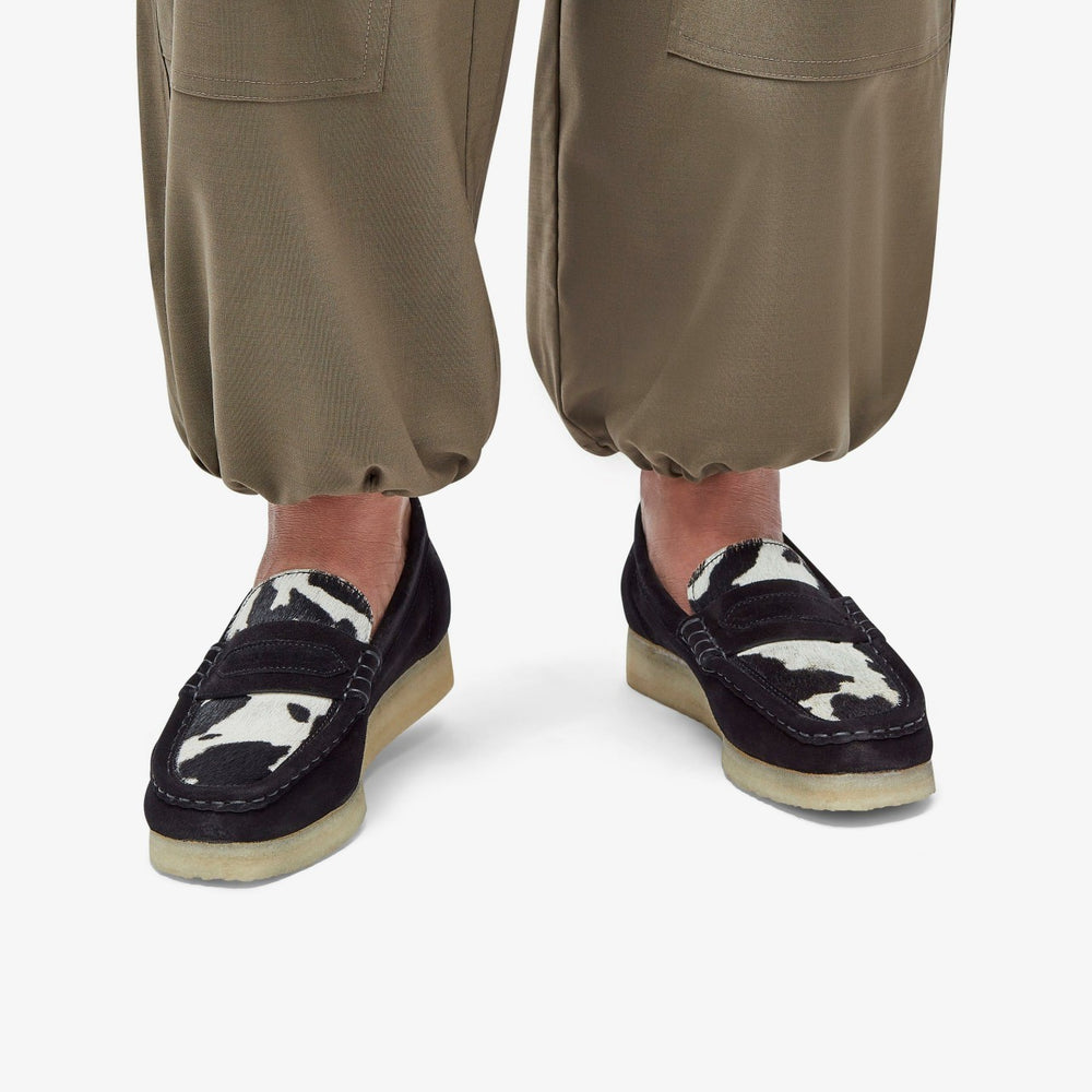 Wallabee Loafer Cow Print HairOn