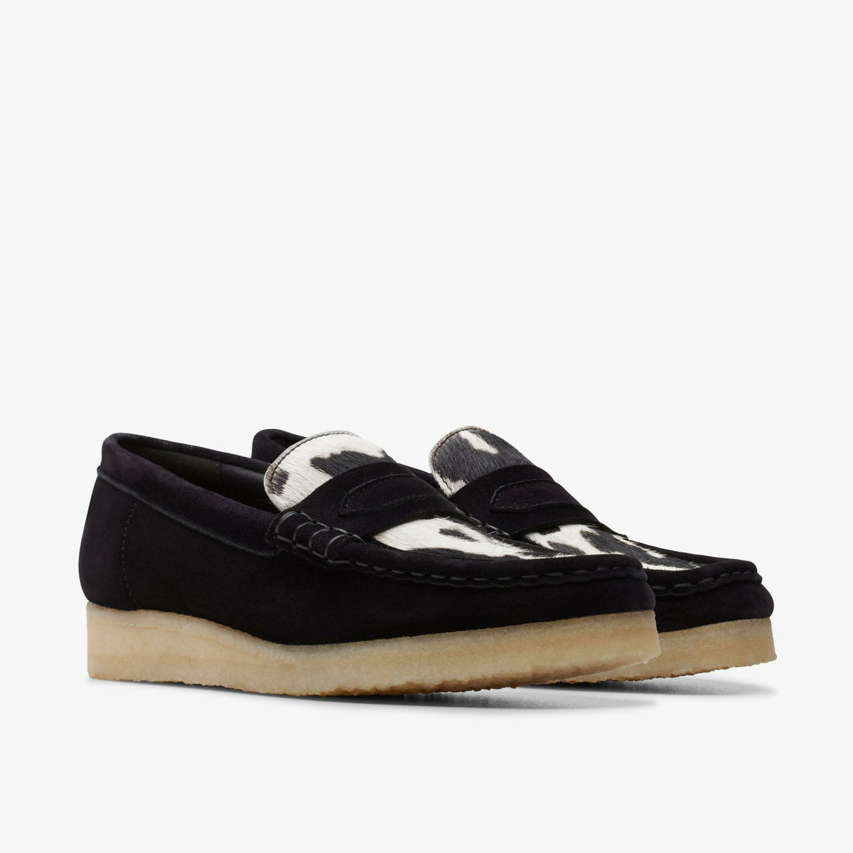 Wallabee Loafer Cow Print HairOn