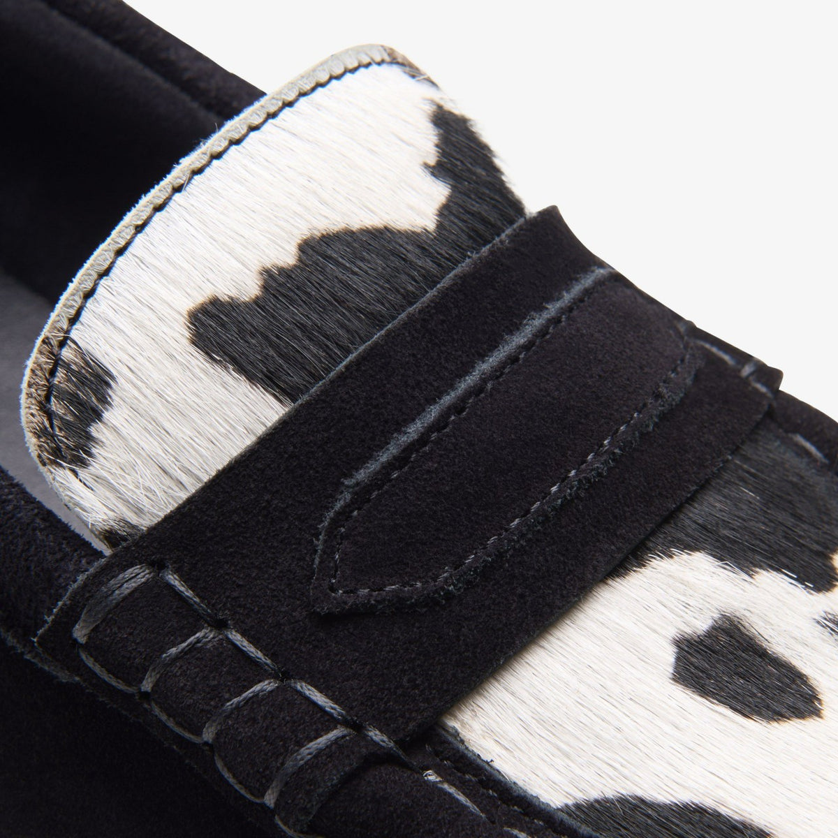 Wallabee Loafer Cow Print HairOn