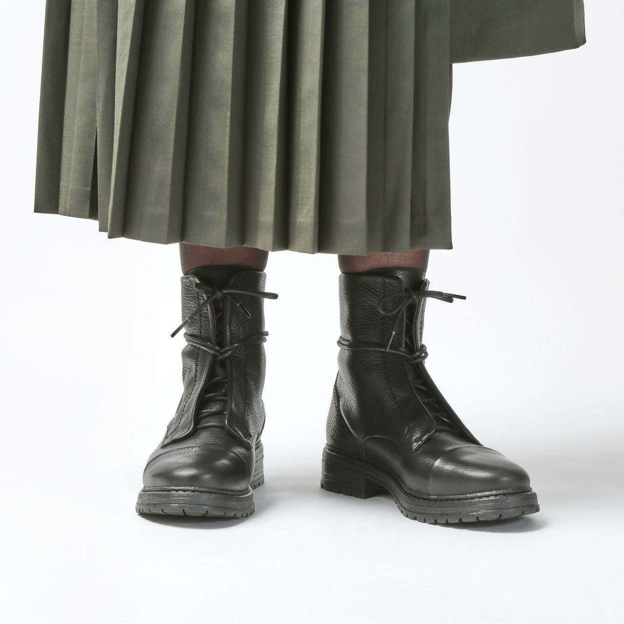 Rixley Lace Black Leather