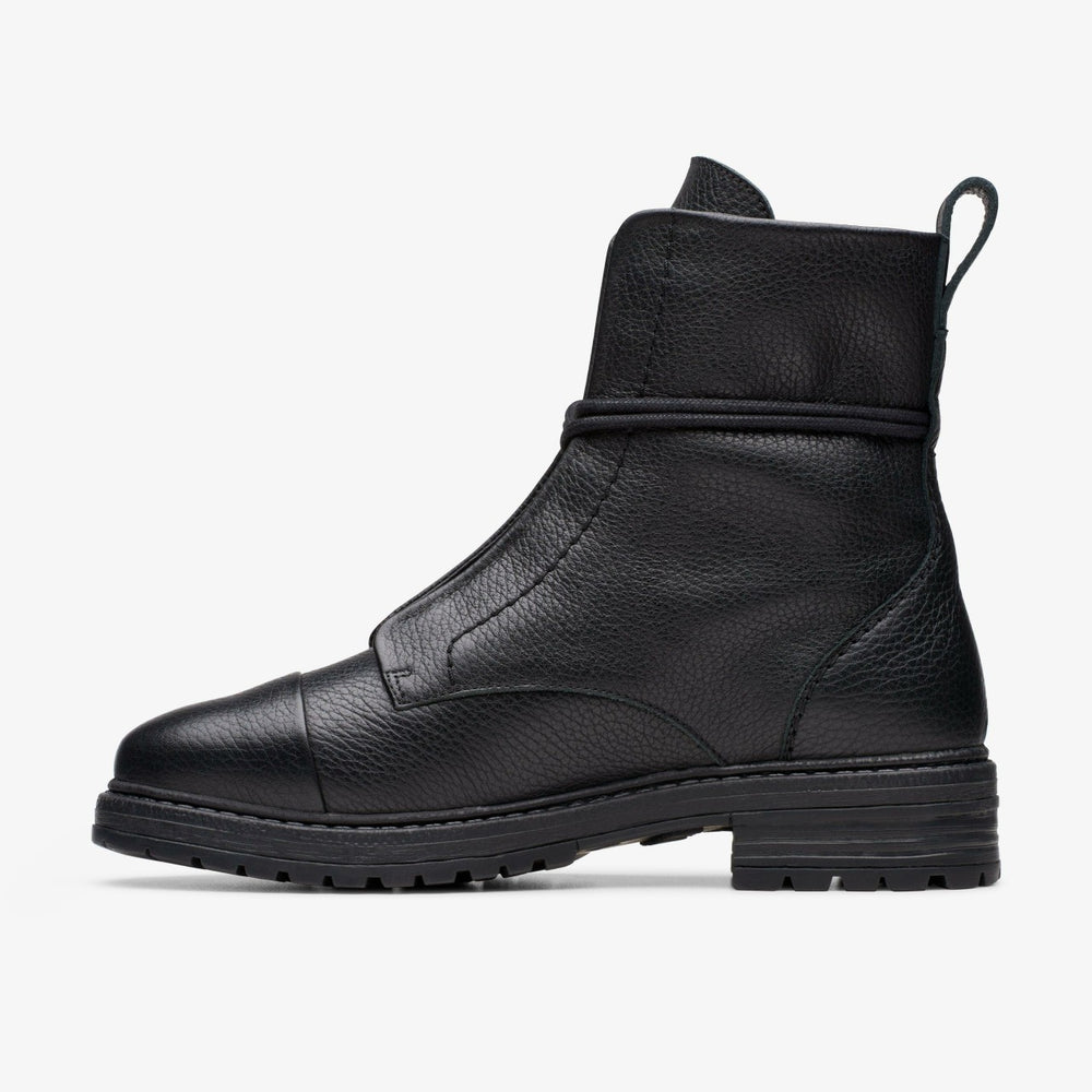 Rixley Lace Black Leather