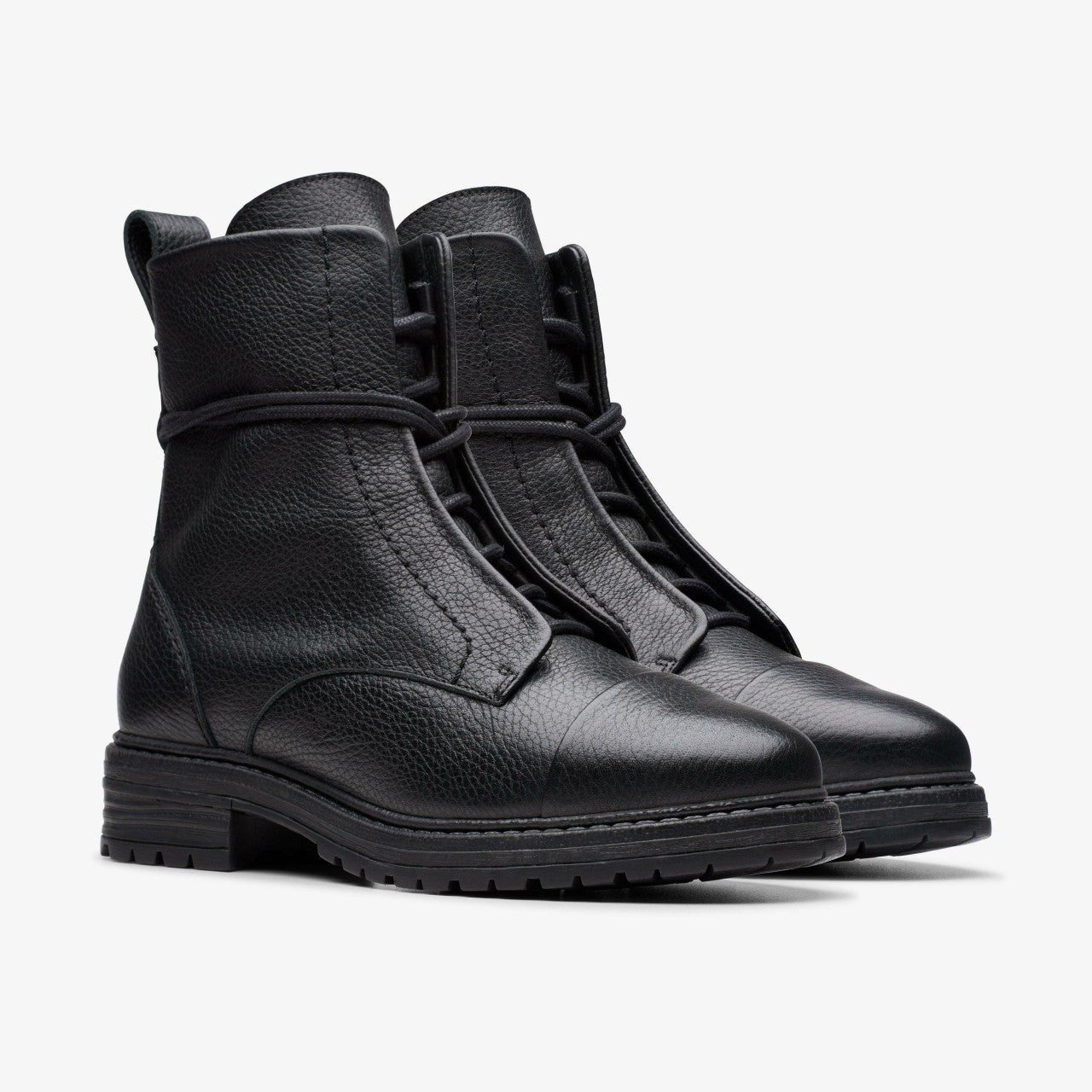 Rixley Lace Black Leather