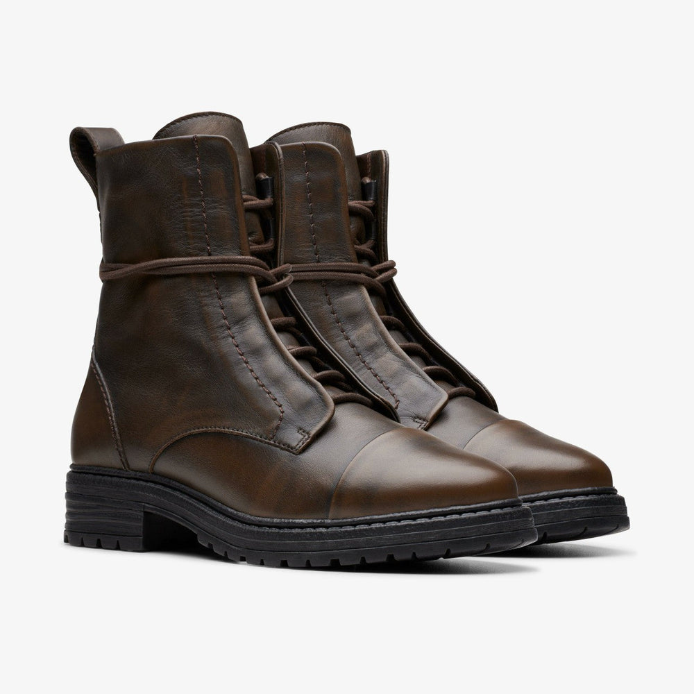 Rixley Lace Dark Brown Leather