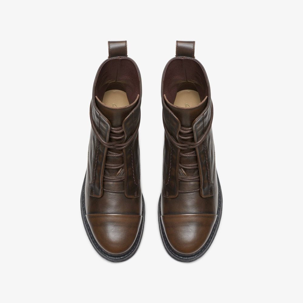 Rixley Lace Dark Brown Leather