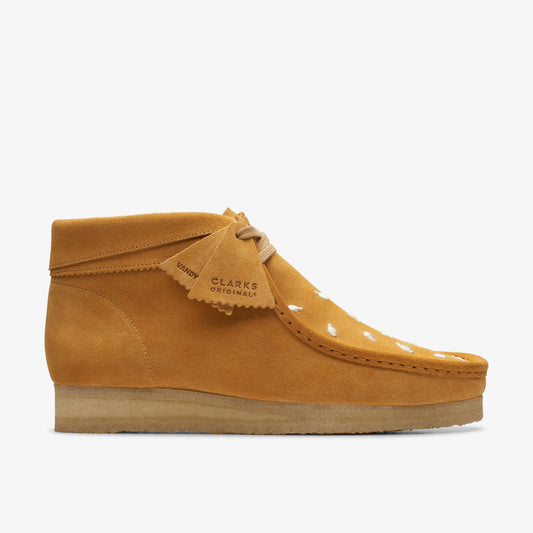 Wallabee Boot Tan Embroidery
