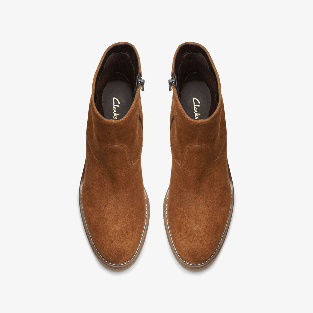 Colden Up Dark Tan Suede