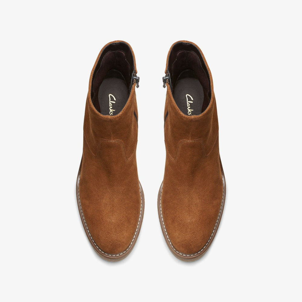 Colden Up Dark Tan Suede