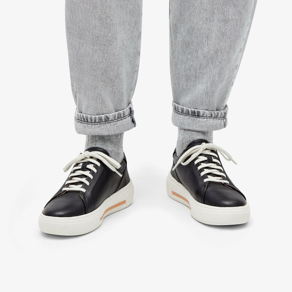 Hollyhock Walk Black Leather