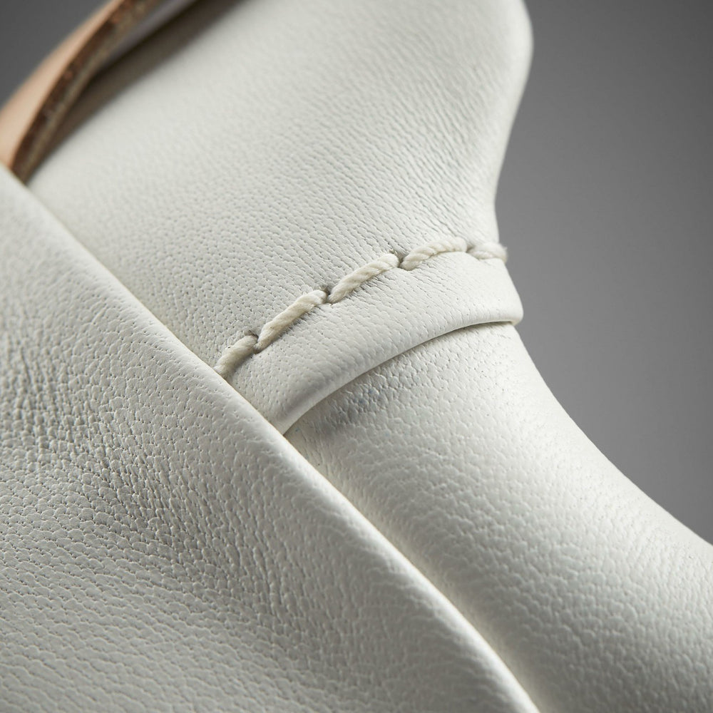 Hollyhock Walk Off White Leather