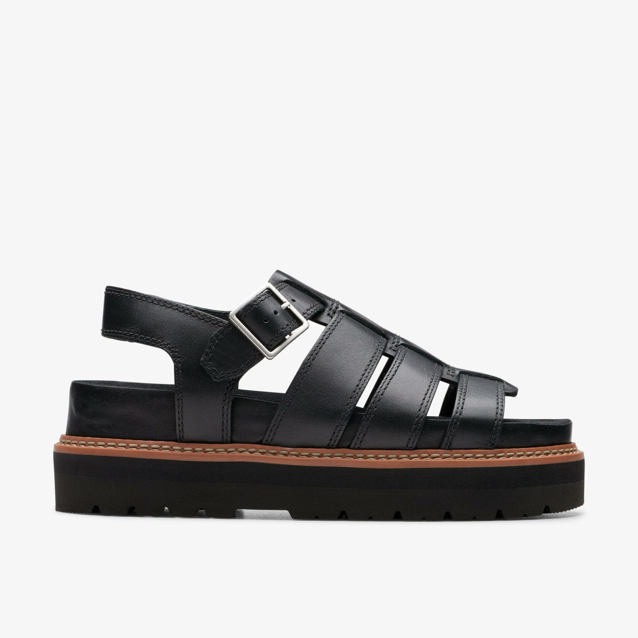 Orianna Twist Black Leather