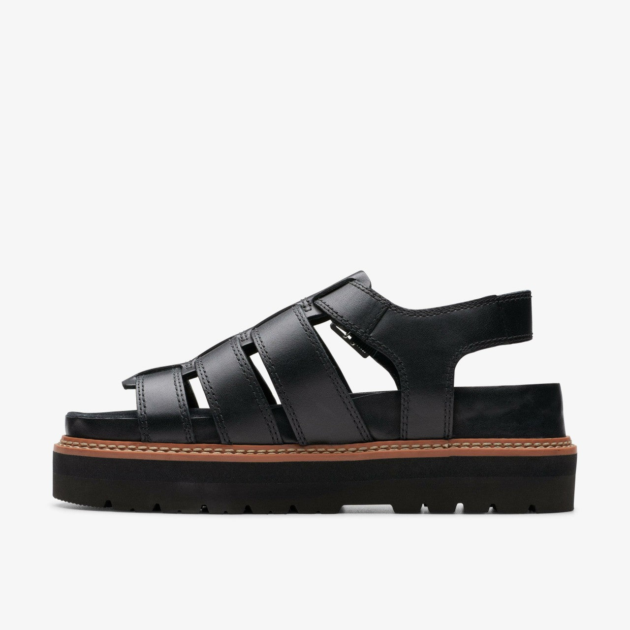 Orianna Twist Black Leather