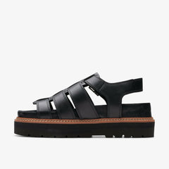 Orianna Twist Black Leather