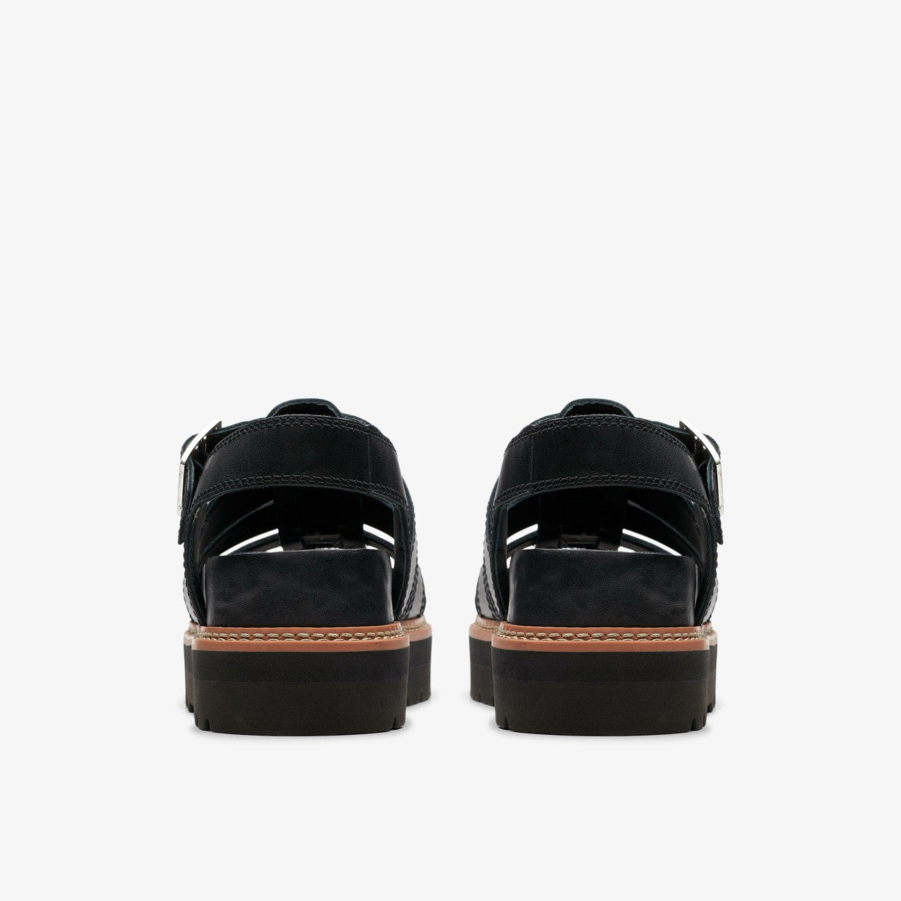 Orianna Twist Black Leather