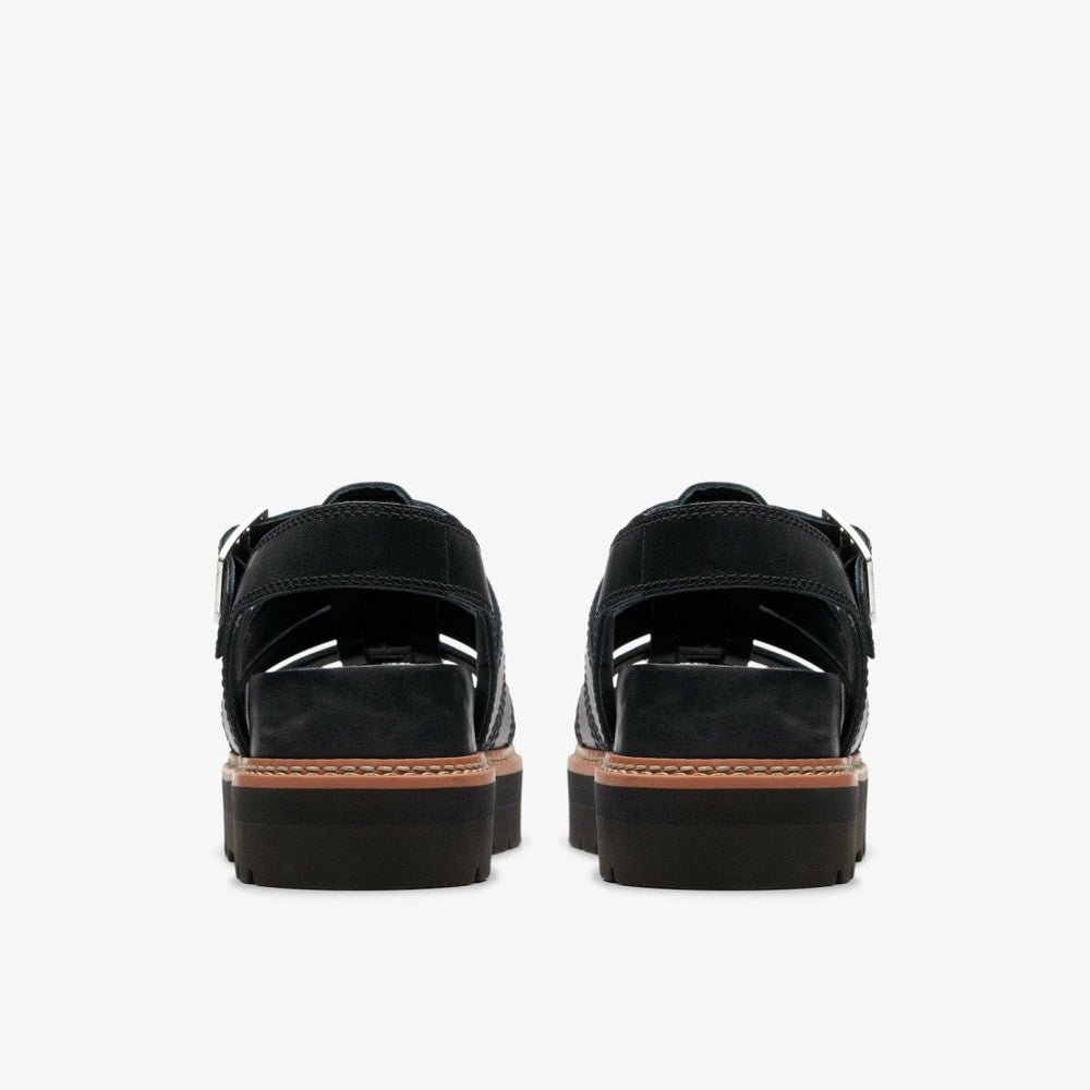 Orianna Twist Black Leather