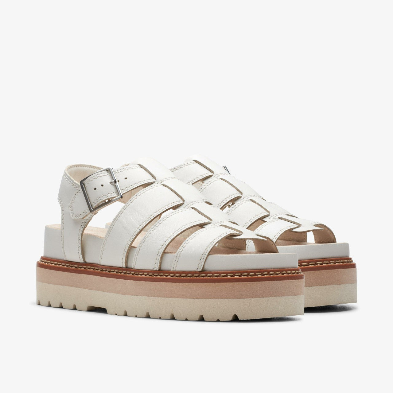 Orianna Twist Off White Leather