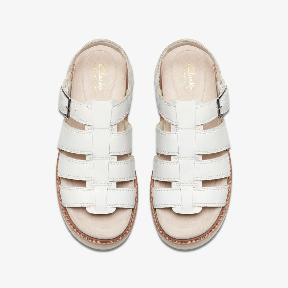 Orianna Twist Off White Leather