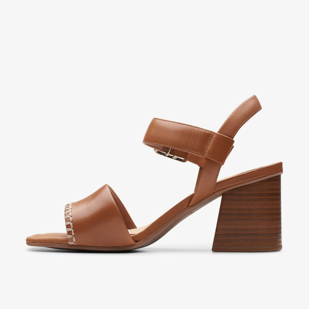 Siara 65 Buckle Tan Leather