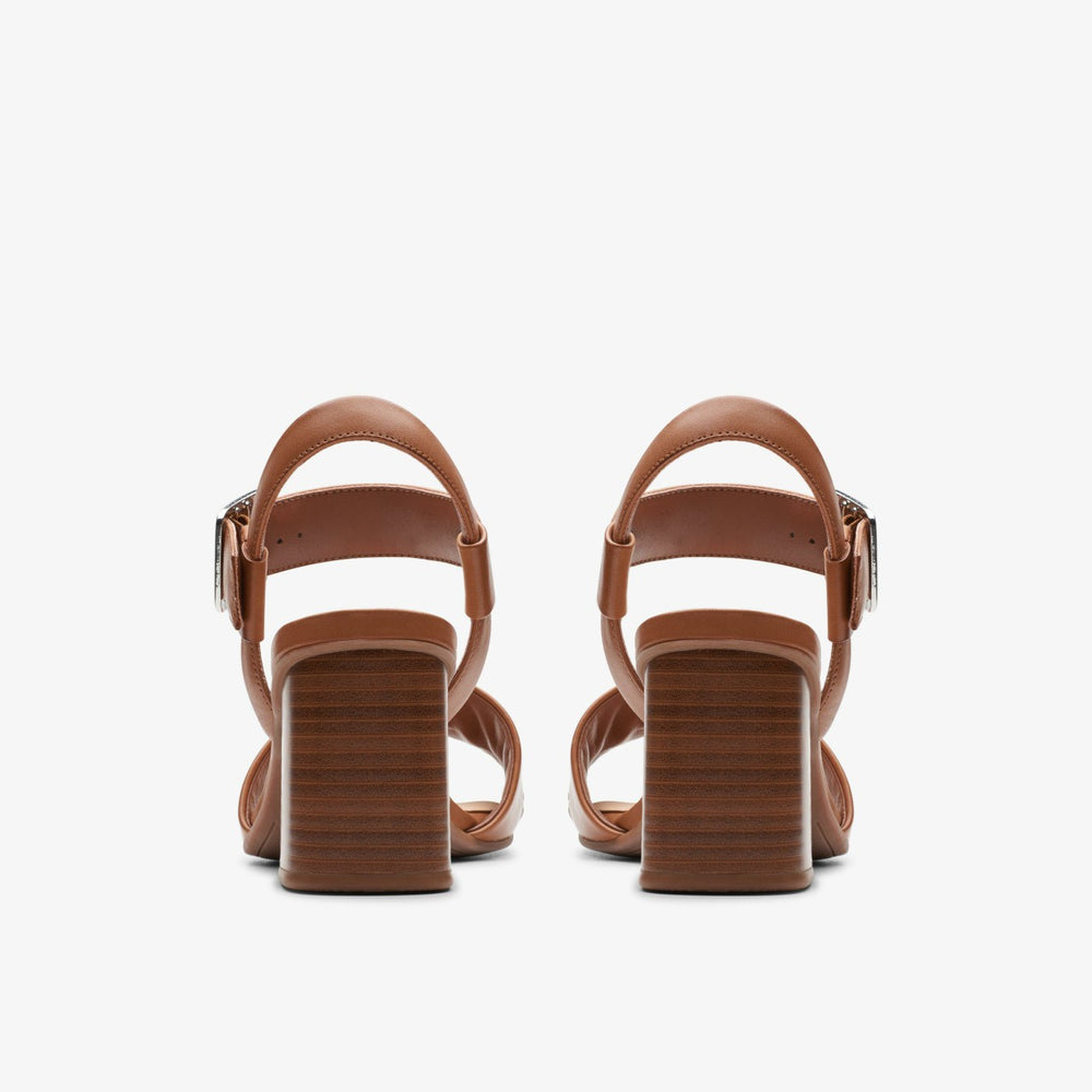 Siara 65 Buckle Tan Leather