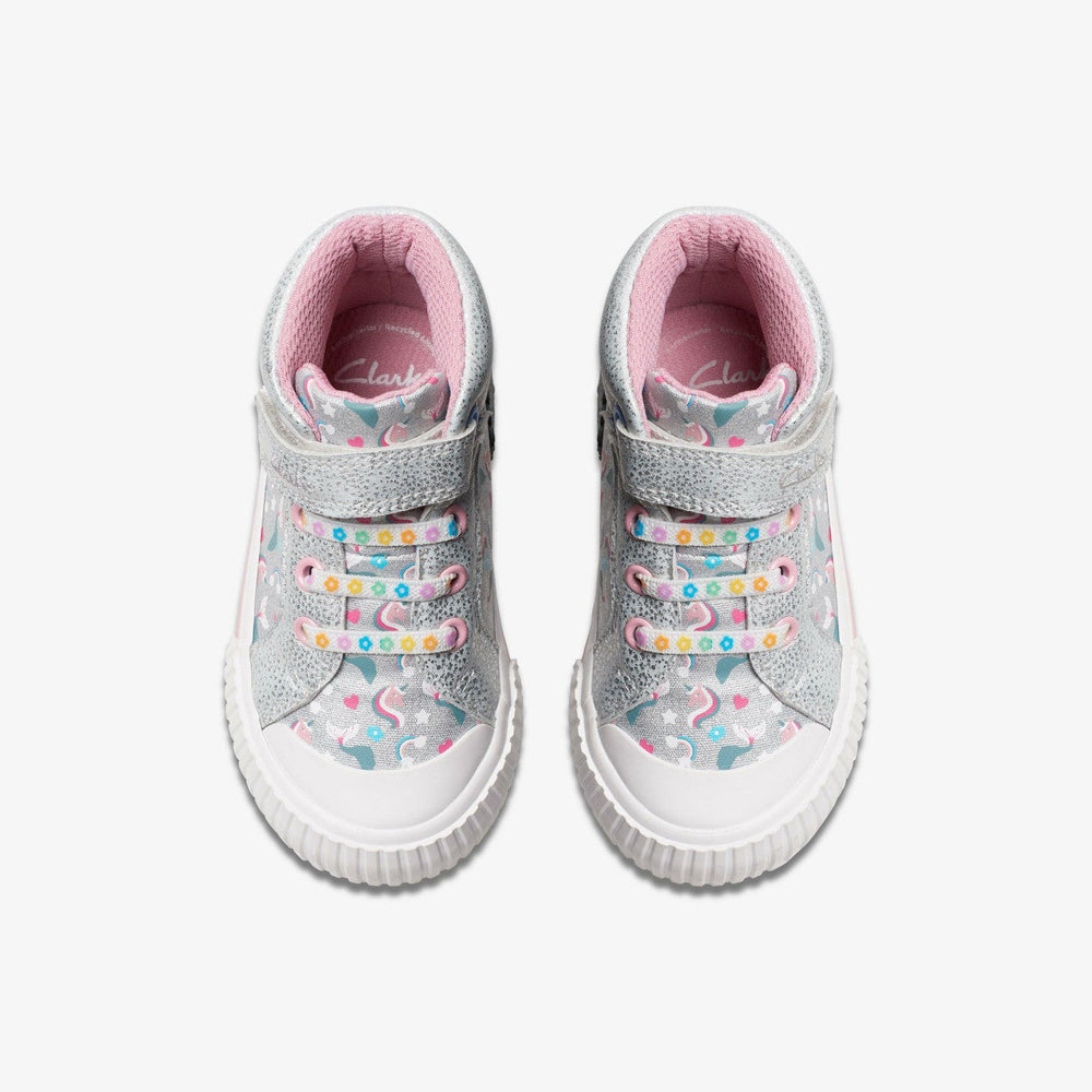 Foxing Halo Hi Toddler Silver