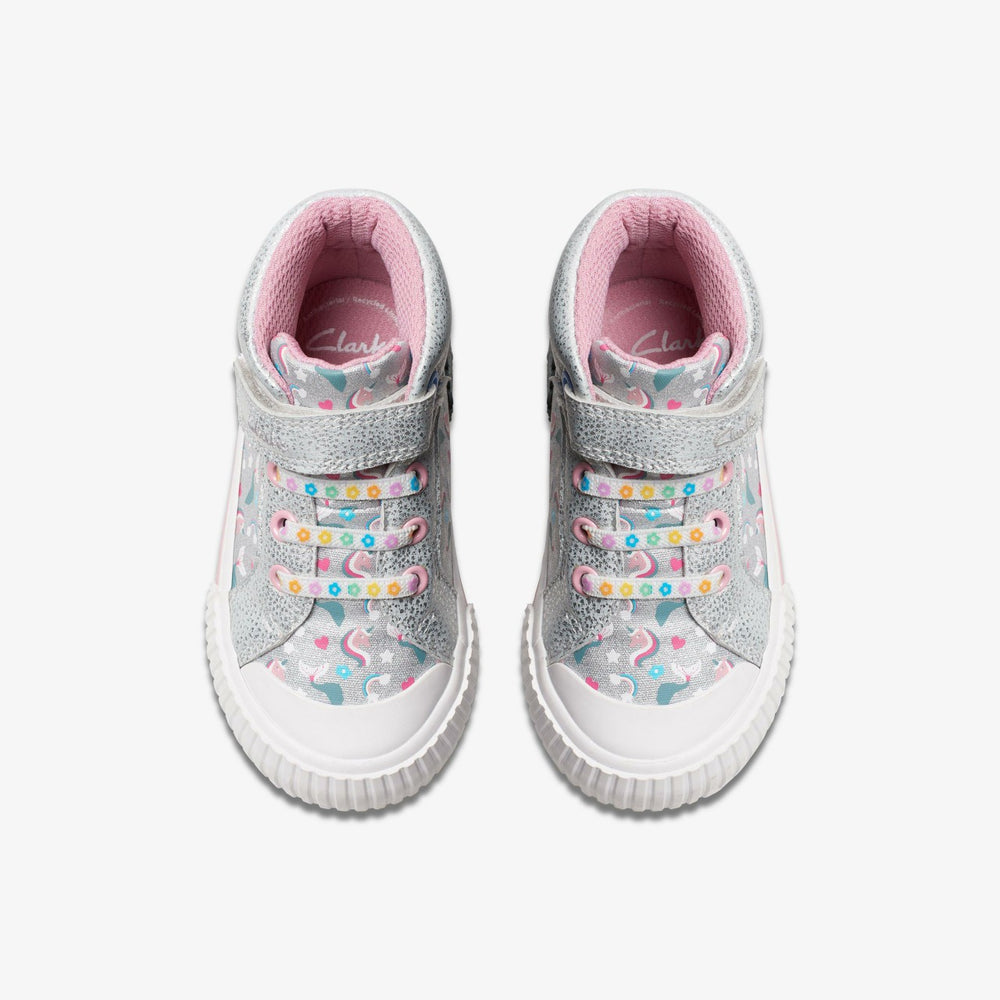 Foxing Halo Hi Toddler Silver