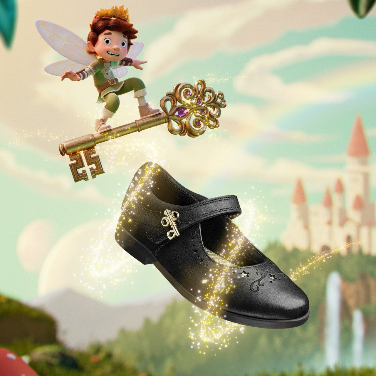 Lock Magic Kid Black Leather