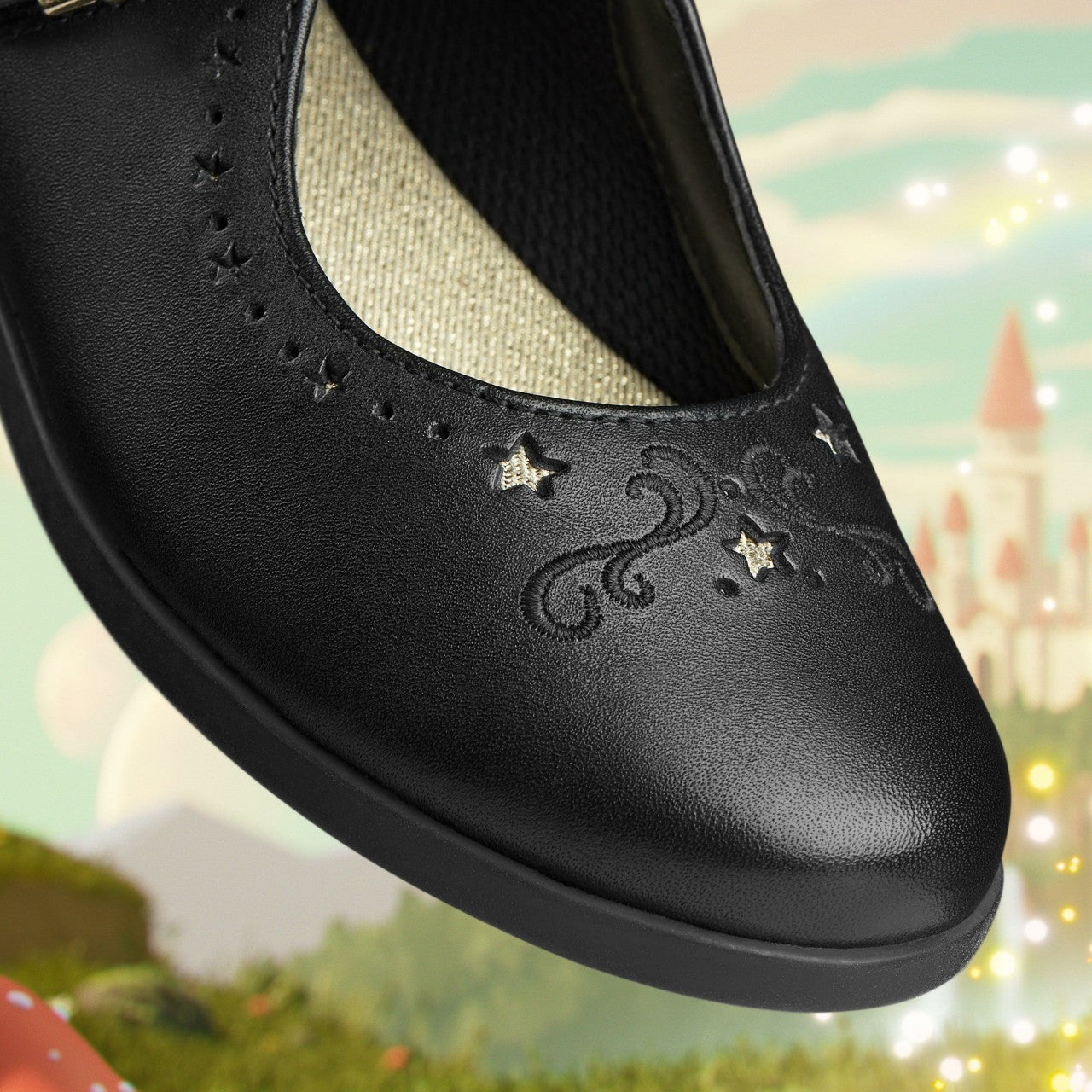 Lock Magic Kid Black Leather