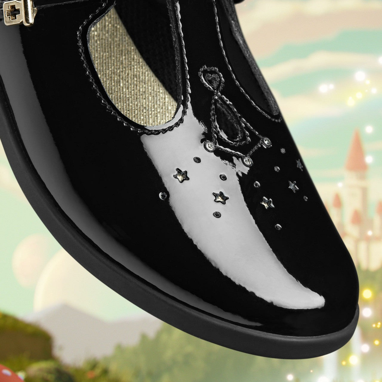 Lock Shine Kid Black Patent