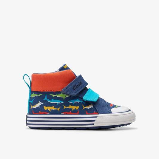 Foxing Save Hi Toddler Navy Print