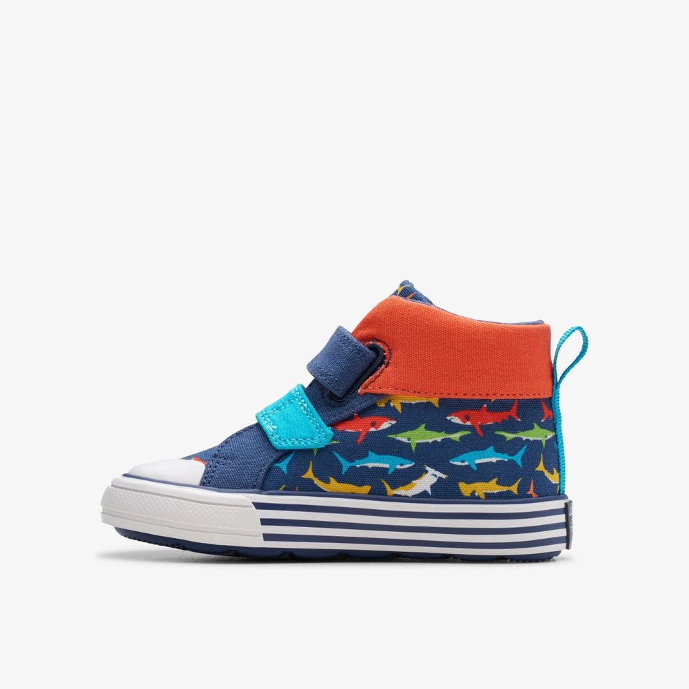 Foxing Save Hi Toddler Navy Print