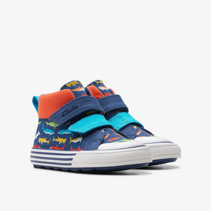 Foxing Save Hi Toddler Navy Print
