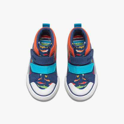 Foxing Save Hi Toddler Navy Print