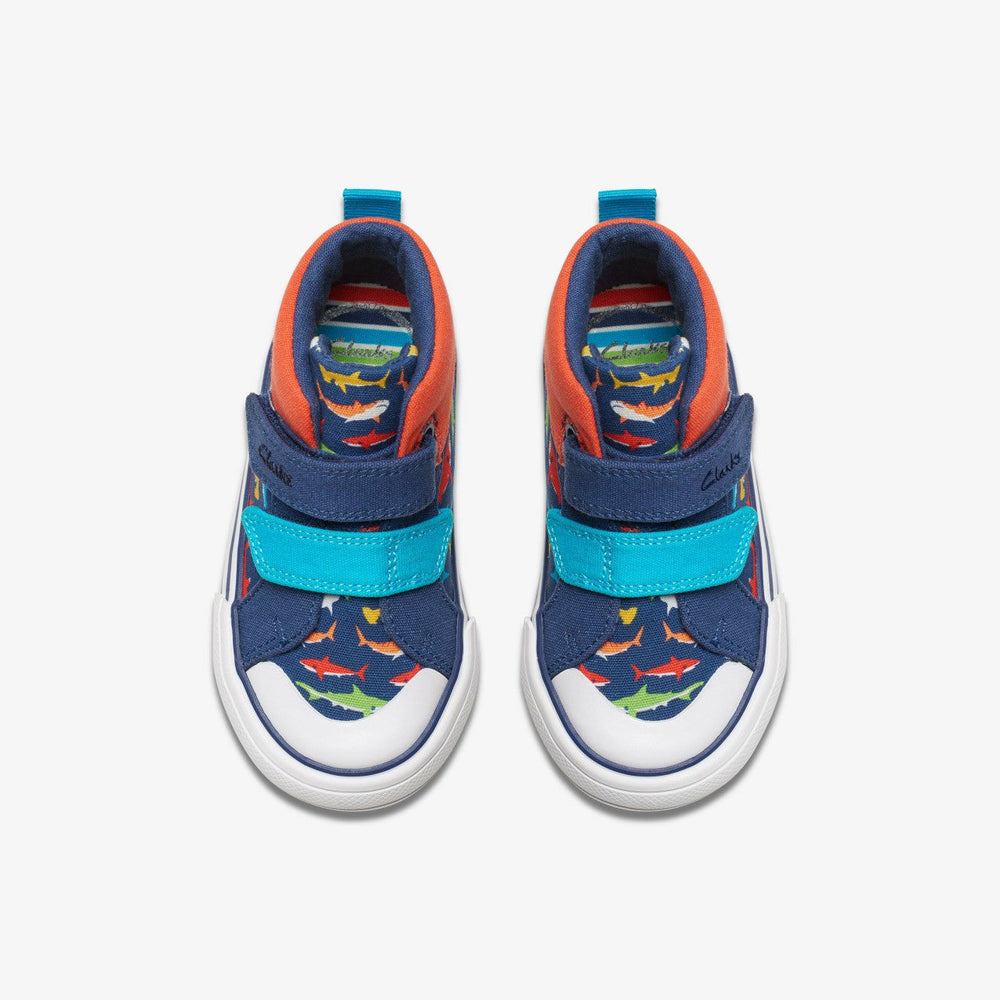 Foxing Save Hi Toddler Navy Print