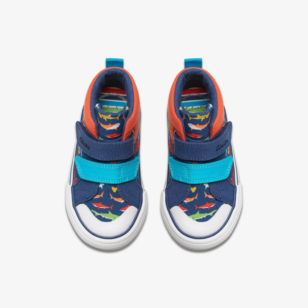 Foxing Save Hi Toddler Navy Print