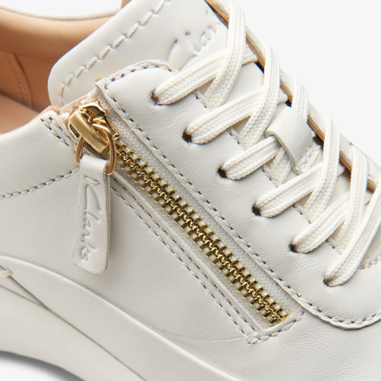 Tivoli Zip Off White Leather