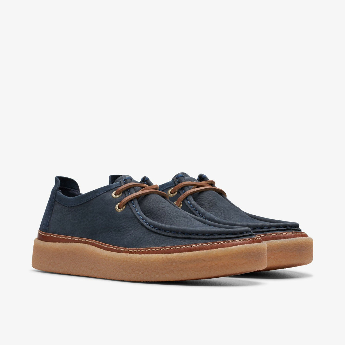 Clarkwood Moc Navy Nubuck