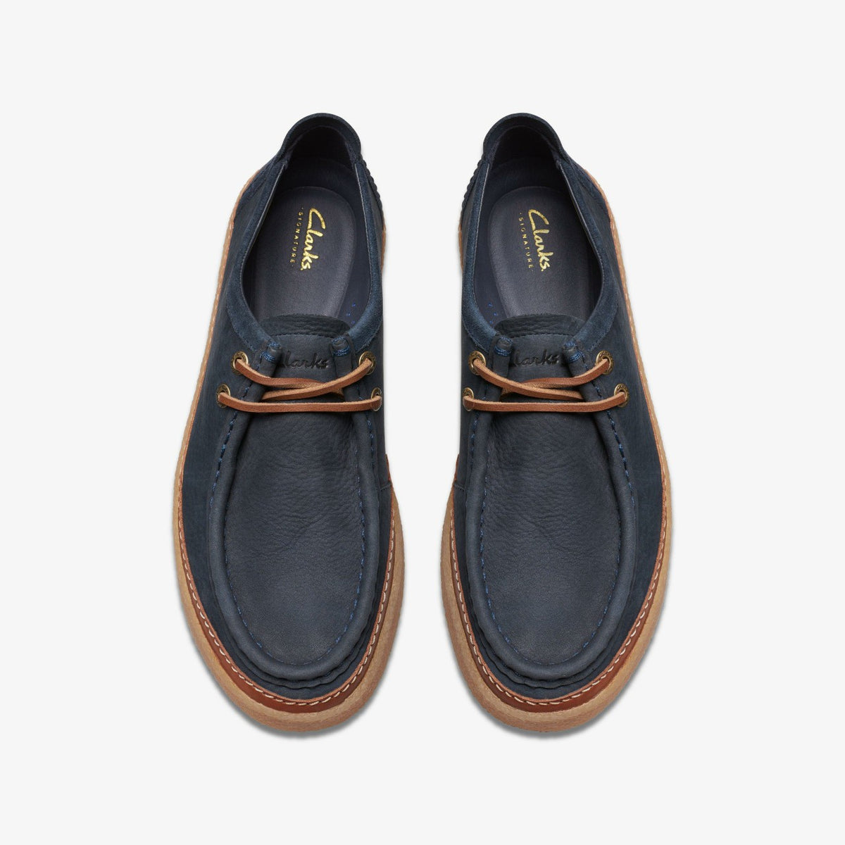 Clarkwood Moc Navy Nubuck
