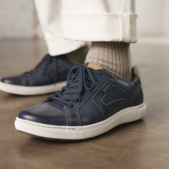 Mapstone Lace Navy Leather