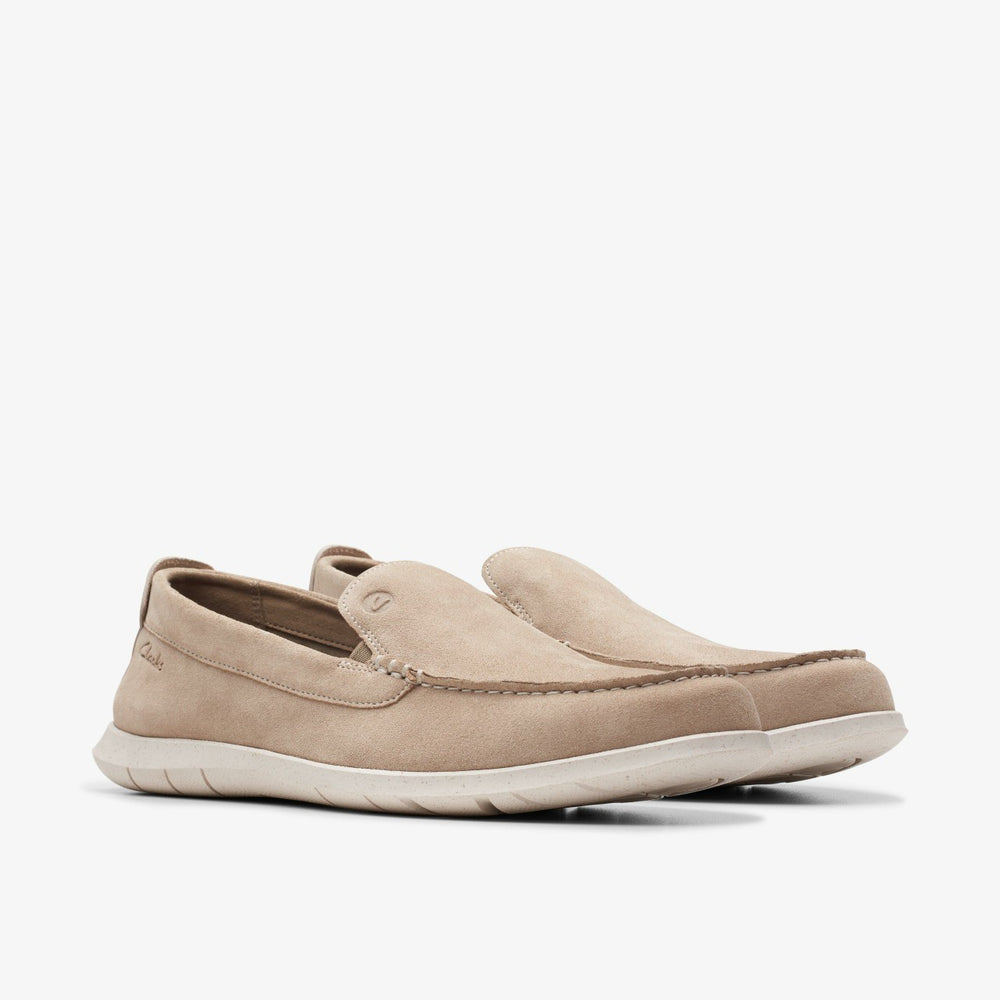 Flexway Step Loafer Sand Suede