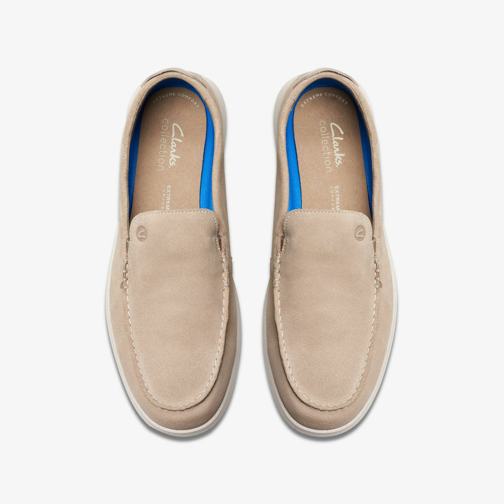 Flexway Step Loafer Sand Suede