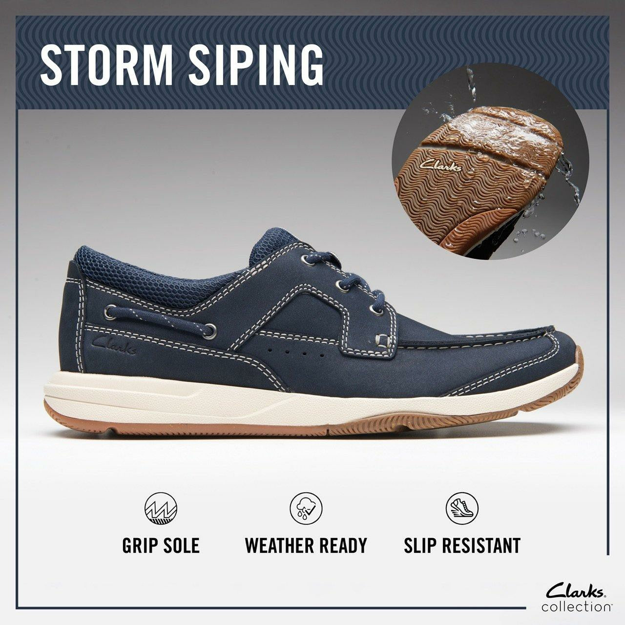 Sailview Lace Navy Nubuck