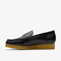 Wallabee Loafer Black Smooth Leather