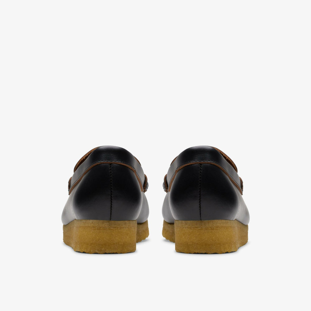Wallabee Loafer Black Smooth Leather