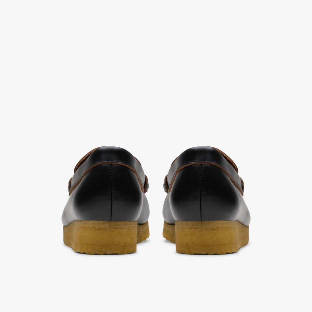 Wallabee Loafer Black Smooth Leather