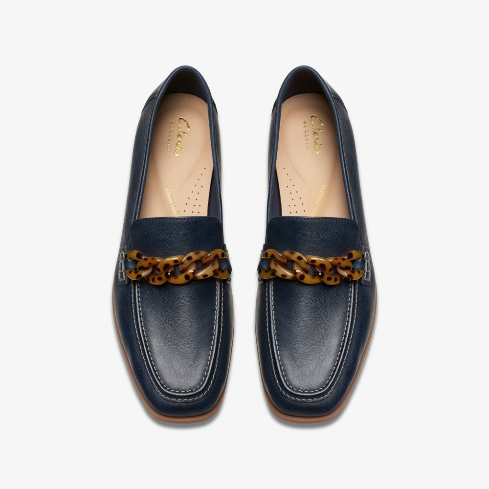Sarafyna Iris Loafer Navy Leather