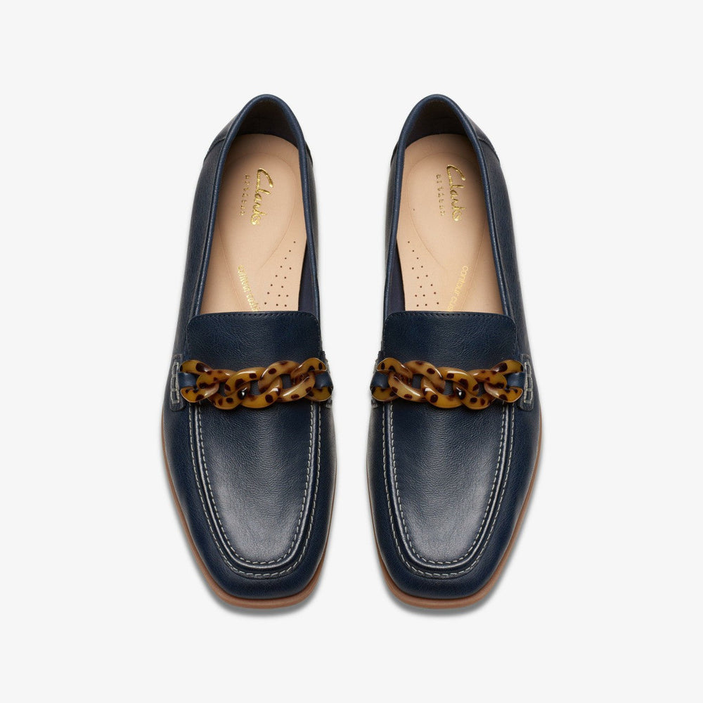 Sarafyna Iris Loafer Navy Leather