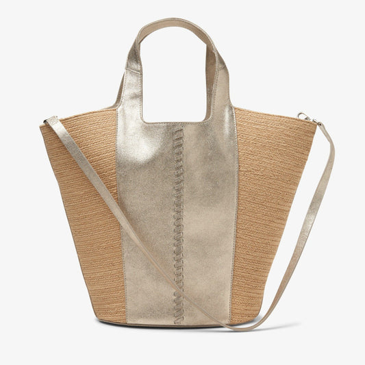 Summery Large Champagne Leather