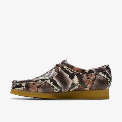 Wallabee Brown Snake Print